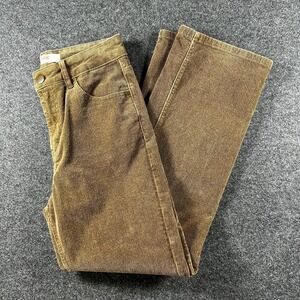 Oraije Paris Womens Brown Corduroy Bootcut Jeans Size 36/SM x 27 Pants